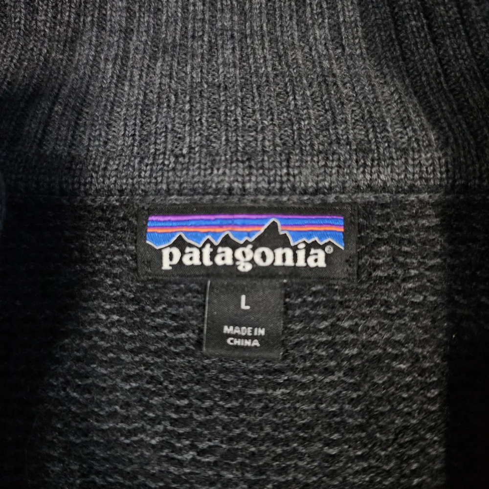Patagonia Sweater Mens Wool 1/4 Zip Pullover Size Large.